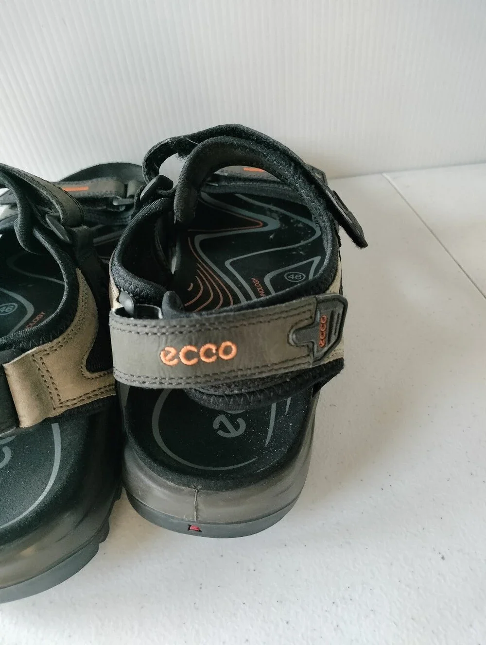 Ecco Yucatan Men's Black Sandals Eu 46/ US 12-12.5 Hiking Outdoors Camping